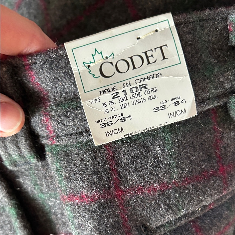 Vintage Men's Codet Adirondack Plaid Pants - Picture 5 of 9